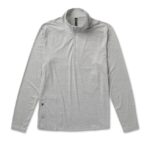 cinza claro claro facilidade de desempenho meio zíper homens Vuori 68NJ8J570 roupas
