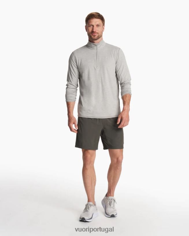cinza claro claro facilidade de desempenho meio zíper homens Vuori 68NJ8J570 roupas - Image 5