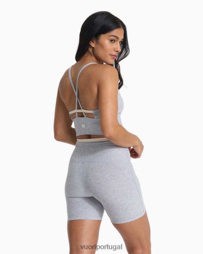 cinza claro claro sutiã de elevação de linha longa mulheres Vuori 68NJ8J23 roupas - Image 2