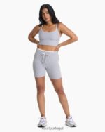 cinza claro claro sutiã de elevação de linha longa mulheres Vuori 68NJ8J23 roupas - Image 5
