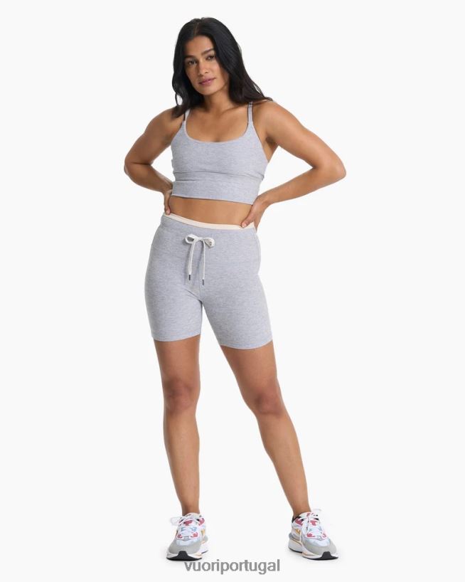 cinza claro claro sutiã de elevação de linha longa mulheres Vuori 68NJ8J23 roupas - Image 5