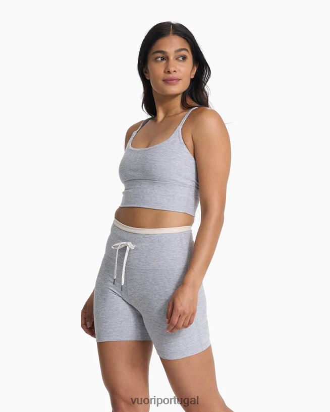 cinza claro claro sutiã de elevação de linha longa mulheres Vuori 68NJ8J23 roupas - Image 6
