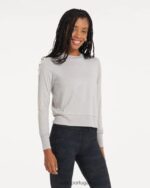 cinza claro claro tripulação de sonho mulheres Vuori 68NJ8J136 roupas - Image 2