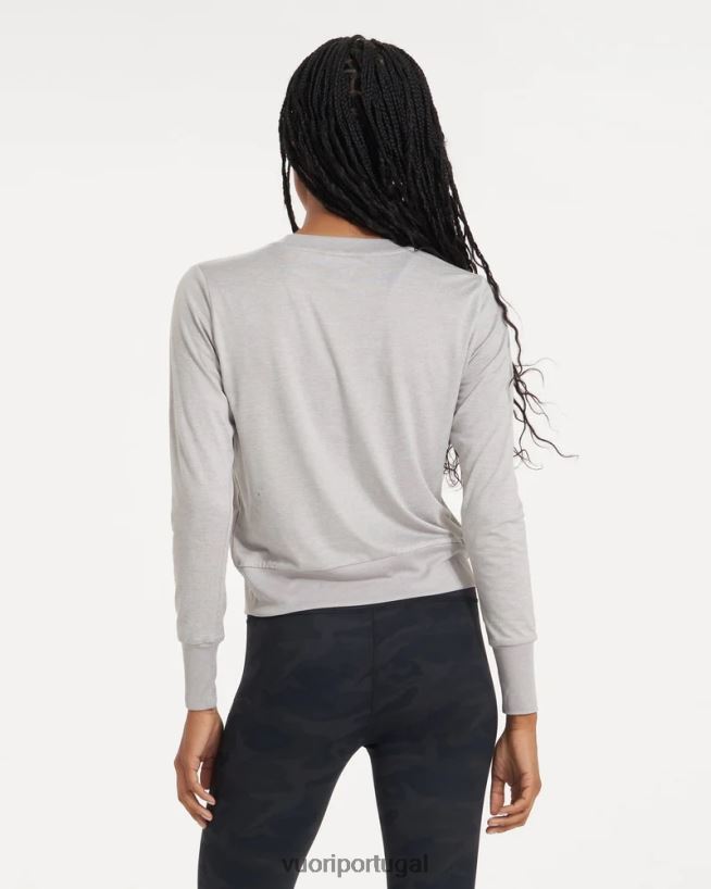 cinza claro claro tripulação de sonho mulheres Vuori 68NJ8J136 roupas - Image 3