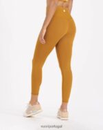 dourado escuro legging estúdio costela mulheres Vuori 68NJ8J285 roupas - Image 3