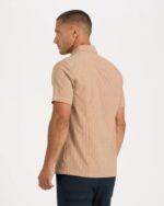 flechas de trigo botão ponte de manga curta para baixo homens Vuori 68NJ8J526 roupas - Image 4
