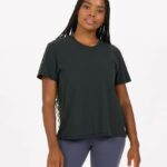 lavado de preto camiseta de penas mulheres Vuori 68NJ8J95 roupas