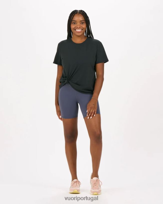 lavado de preto camiseta de penas mulheres Vuori 68NJ8J95 roupas - Image 3