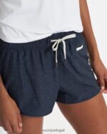 linhas tracejadas azuis clementina curta 2.0 mulheres Vuori 68NJ8J169 roupas - Image 3