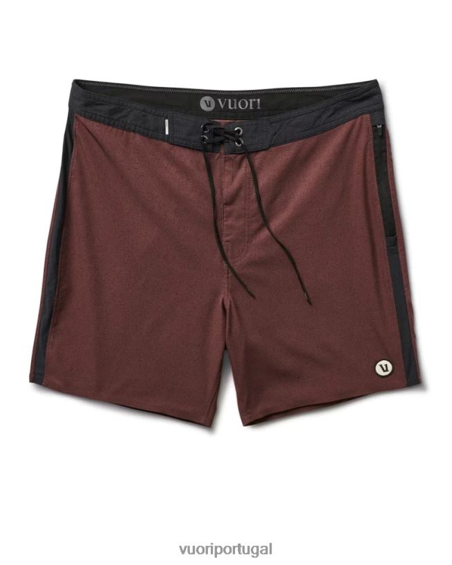 linhas tracejadas castanhas calção de banho de pico homens Vuori 68NJ8J798 roupas - Image 1