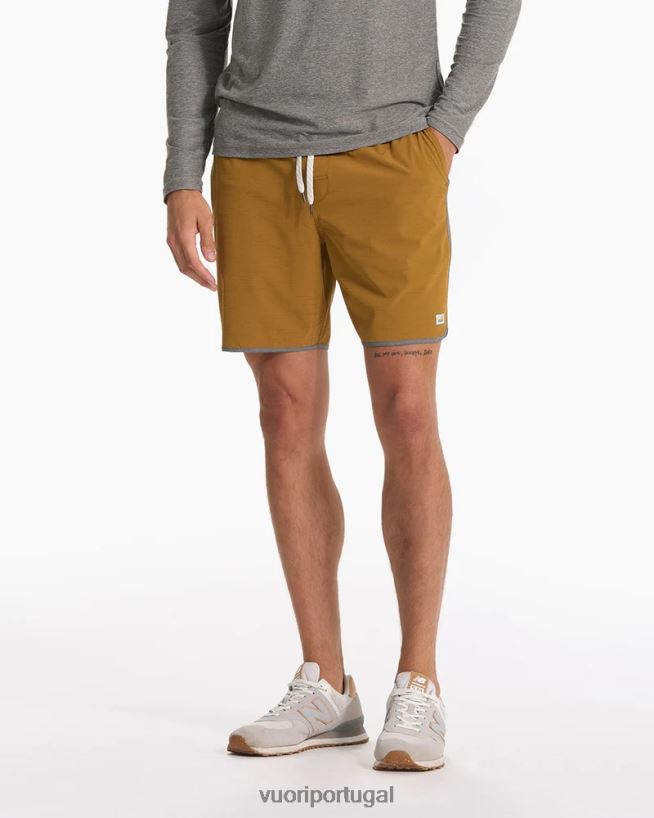 listra dourada escura bancos curtos homens Vuori 68NJ8J739 roupas - Image 2