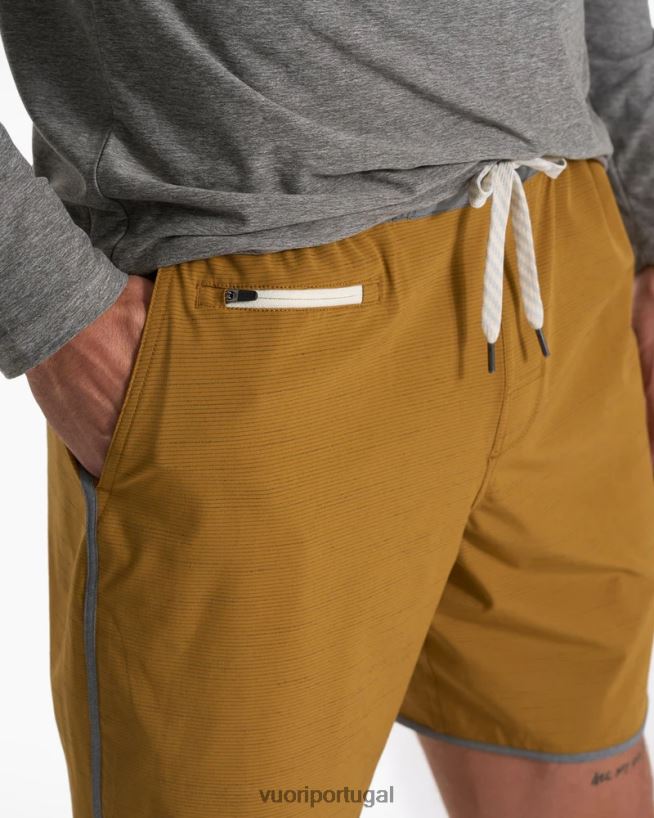 listra dourada escura bancos curtos homens Vuori 68NJ8J739 roupas - Image 3