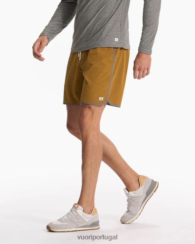 listra dourada escura bancos curtos homens Vuori 68NJ8J739 roupas - Image 4