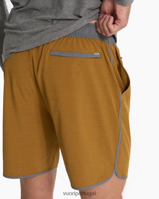 listra dourada escura bancos curtos homens Vuori 68NJ8J739 roupas - Image 8