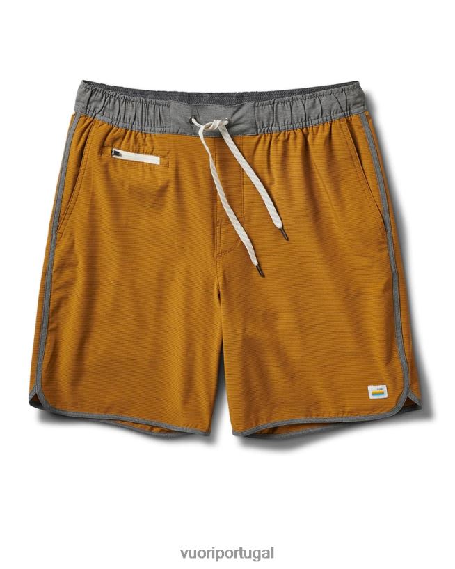 listra dourada escura bancos curtos homens Vuori 68NJ8J739 roupas - Image 1