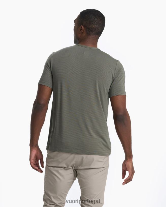 orégano camiseta de tecnologia linear homens Vuori 68NJ8J488 roupas - Image 3