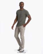 orégano camiseta de tecnologia linear homens Vuori 68NJ8J488 roupas - Image 4