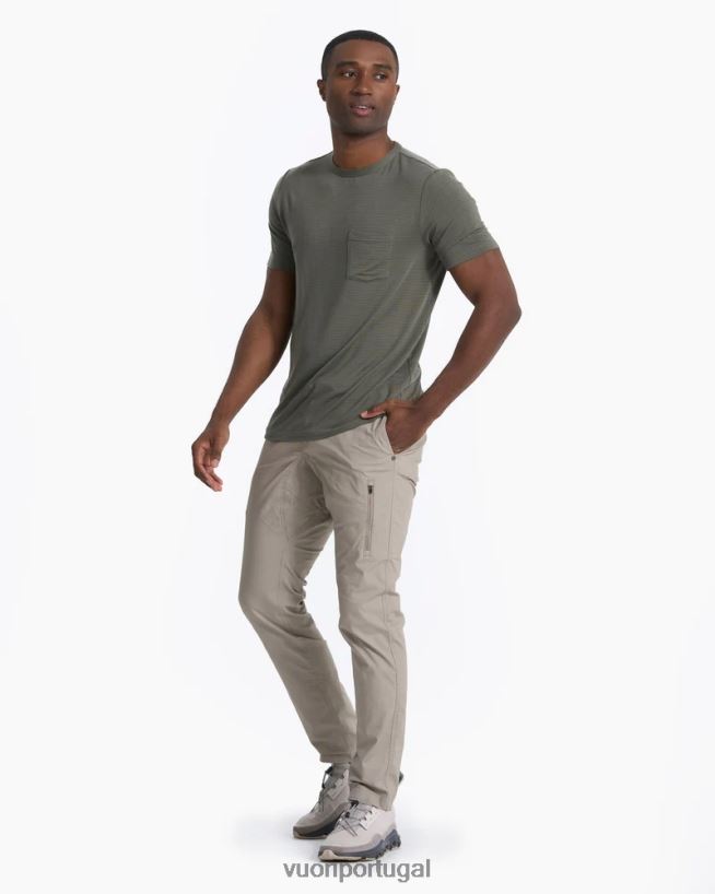 orégano camiseta de tecnologia linear homens Vuori 68NJ8J488 roupas - Image 4