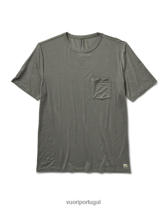 orégano camiseta de tecnologia linear homens Vuori 68NJ8J488 roupas - Image 1