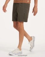 orégano escuro short alpinista técnico homens Vuori 68NJ8J727 roupas - Image 2