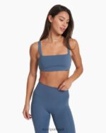 piscina azul evoluir sutiã de pescoço quadrado mulheres Vuori 68NJ8J19 roupas - Image 2
