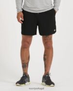 preto bancos curtos 5" homens Vuori 68NJ8J675 roupas - Image 2