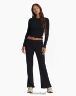 preto calça sedona wideleg mulheres Vuori 68NJ8J329 roupas - Image 3