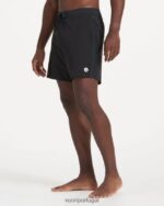 preto calção de banho de pico homens Vuori 68NJ8J786 roupas - Image 4
