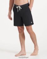preto calção de cruzeiro homens Vuori 68NJ8J771 roupas - Image 4