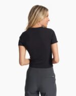 preto camiseta ajustada mudra mulheres Vuori 68NJ8J85 roupas - Image 5