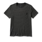 preto camiseta de tecnologia linear homens Vuori 68NJ8J487 roupas