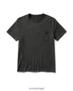 preto camiseta de tecnologia linear homens Vuori 68NJ8J487 roupas