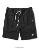 preto core curto homens Vuori 68NJ8J639 roupas