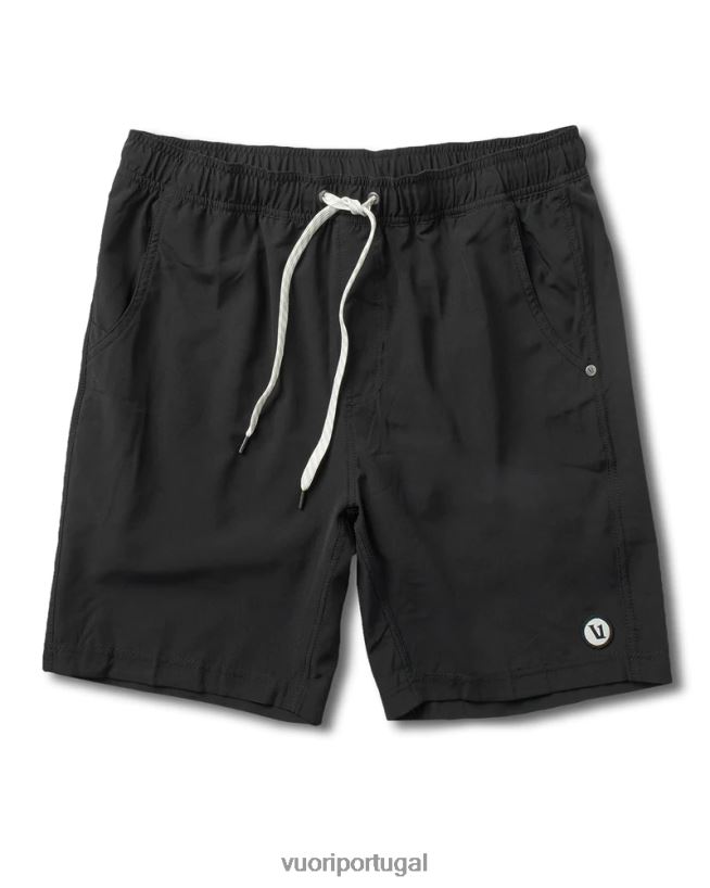 preto core curto homens Vuori 68NJ8J639 roupas - Image 1