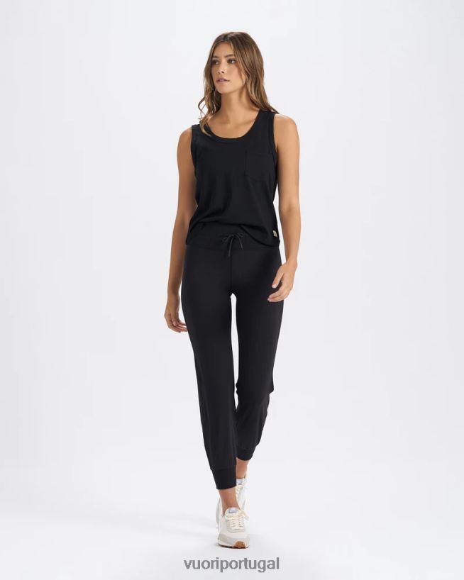 preto corredor diário mulheres Vuori 68NJ8J319 roupas - Image 4