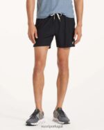preto curso curto homens Vuori 68NJ8J686 roupas - Image 2