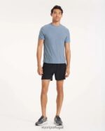 preto curso curto homens Vuori 68NJ8J686 roupas - Image 6