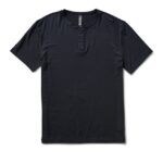 preto henley linear homens Vuori 68NJ8J529 roupas