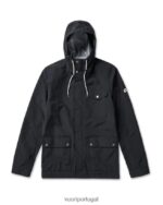 preto jaqueta de chuva paliçadas homens Vuori 68NJ8J629 roupas