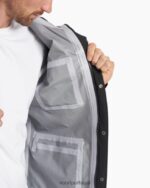 preto jaqueta de chuva paliçadas homens Vuori 68NJ8J629 roupas - Image 6