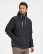 preto jaqueta isolada langley homens Vuori 68NJ8J623 roupas - Image 2