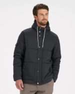preto jaqueta isolada langley homens Vuori 68NJ8J623 roupas - Image 3