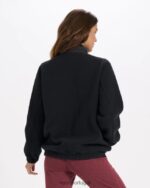 preto jaqueta sherpa utilitária mulheres Vuori 68NJ8J161 roupas - Image 3