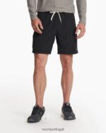 preto kore sem forro curto homens Vuori 68NJ8J666 roupas - Image 2