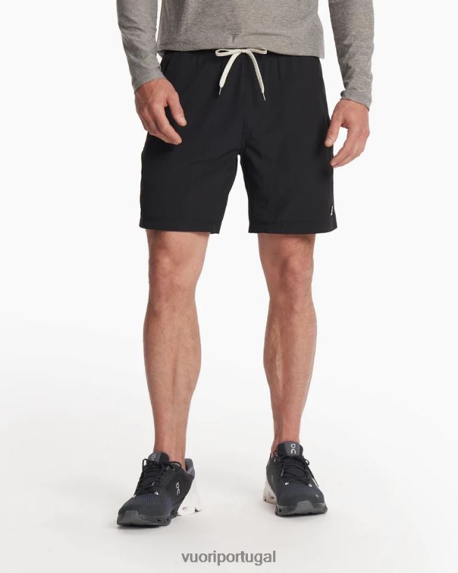 preto kore sem forro curto homens Vuori 68NJ8J666 roupas - Image 2