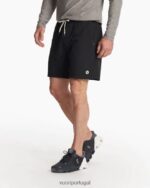 preto kore sem forro curto homens Vuori 68NJ8J666 roupas - Image 4