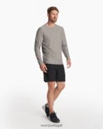 preto kore sem forro curto homens Vuori 68NJ8J666 roupas - Image 7
