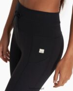 preto legging de bolso diária mulheres Vuori 68NJ8J237 roupas - Image 6