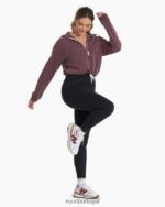 preto legging estúdio costela mulheres Vuori 68NJ8J262 roupas - Image 6