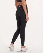 preto legging Studio Pocket longa mulheres Vuori 68NJ8J254 roupas - Image 2